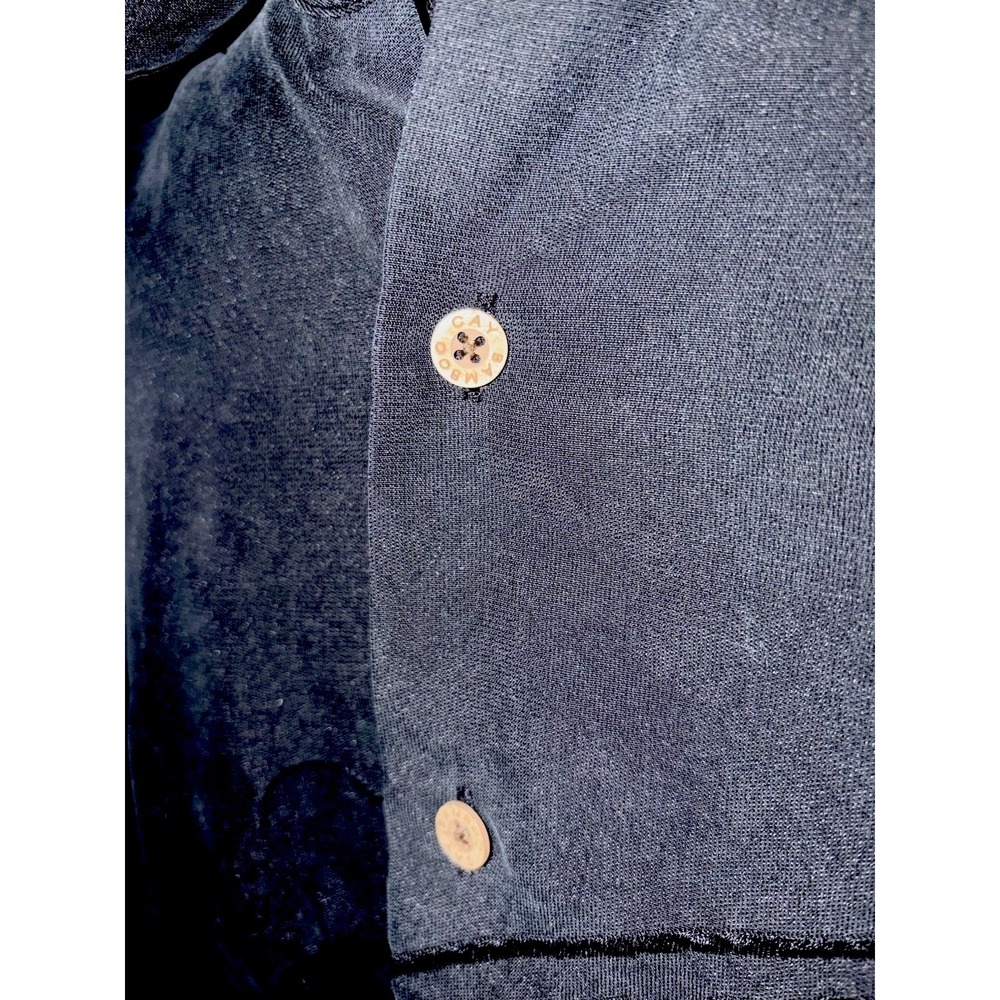 Bamboo Cay Bugatti King Of The Road Embroidered Button Up Hawaiian Black Med - Picture 6 of 10